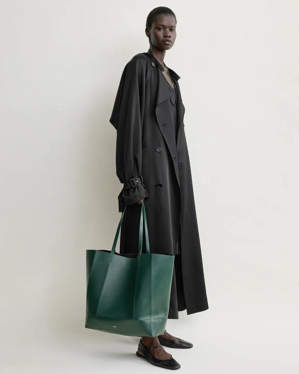 ROAM LEATHER TOTE / DARK GREEN - Image 3