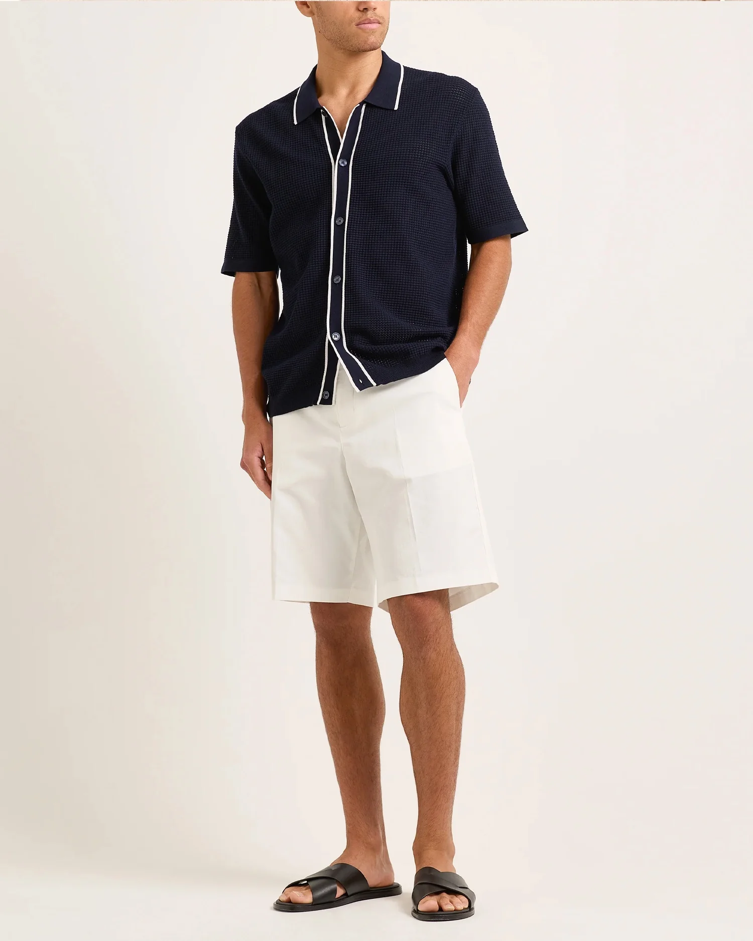 RODDY KNITTED SHIRT / NIGHT IRIS CLOUD - Image 2