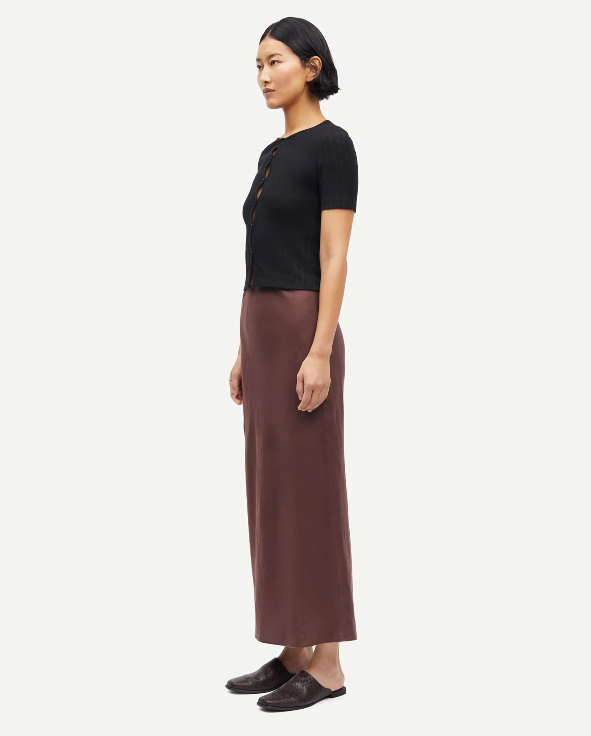 SAAGNETA LONG SKIRT 14329 / FRENCH ROAST - Image 4