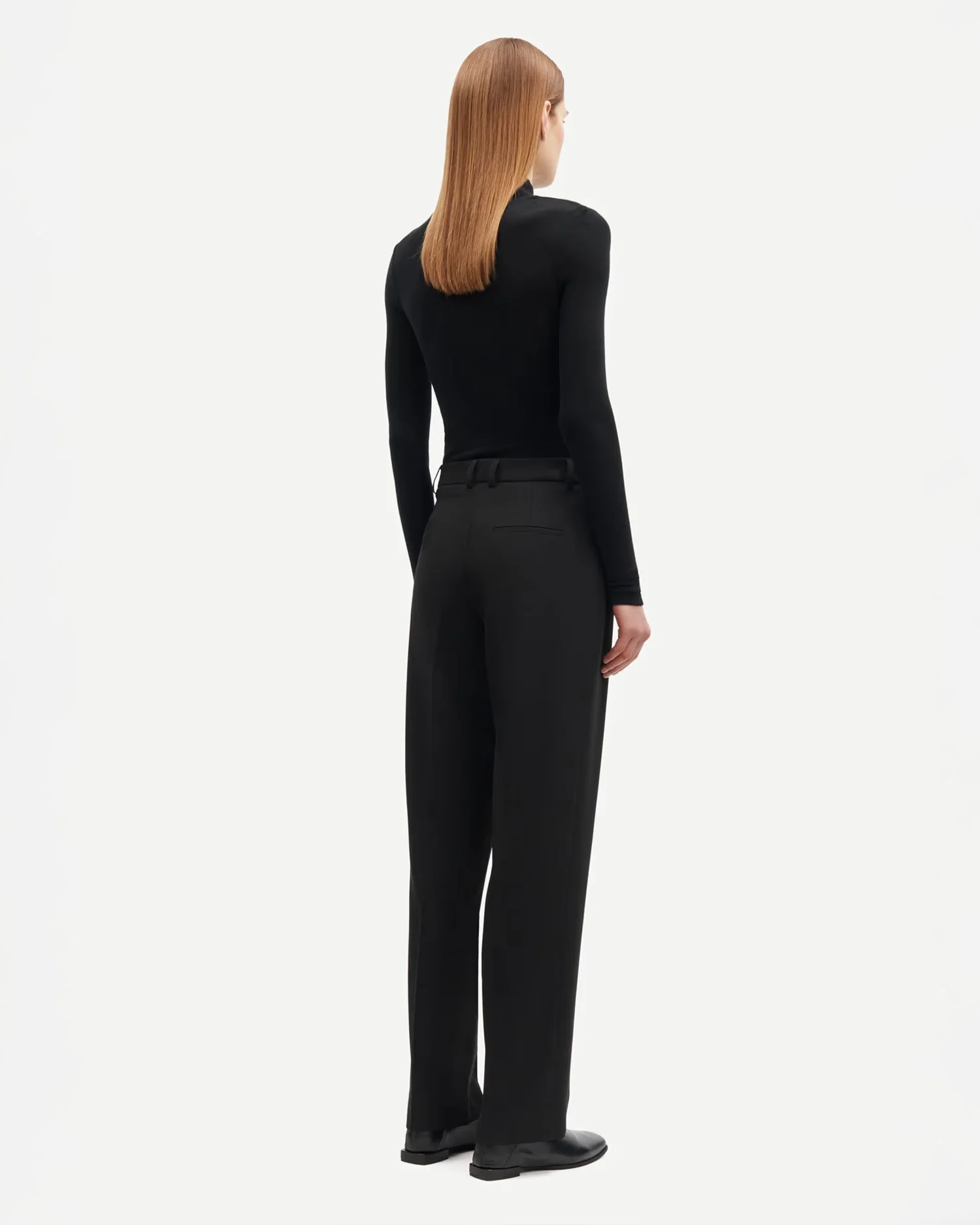 SADOU T-N T-SHIRT LS 15499 / BLACK - Image 3