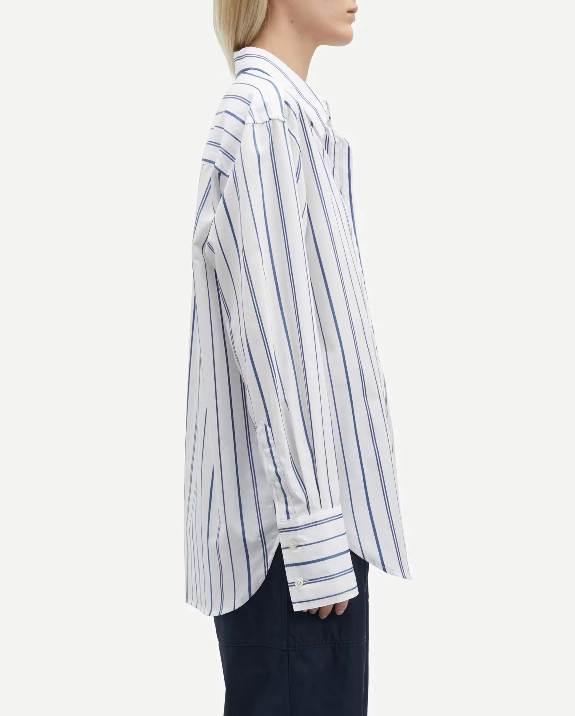 SALOVAS SHIRT 15040 / TRUE NAVY STRIPE - Image 4