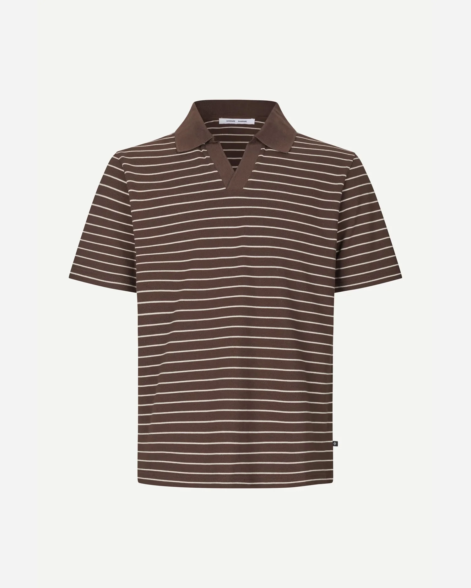 SAMAC V-NECK POLO 15888 / COFFEE BROWN ST. - Image 5