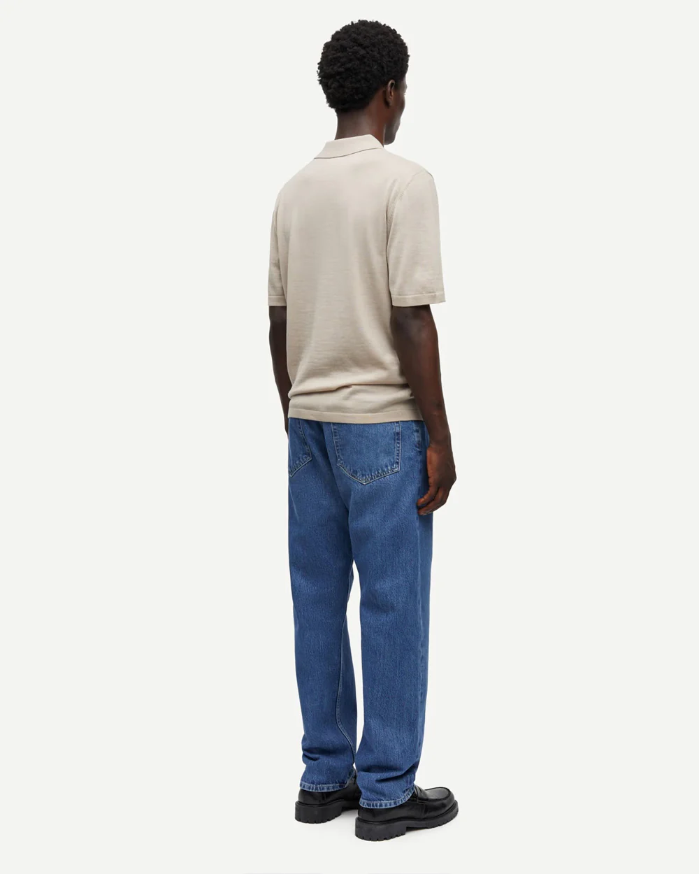 SAROWAN KNIT POLO 15477 / PURE CASHMERE - Image 5