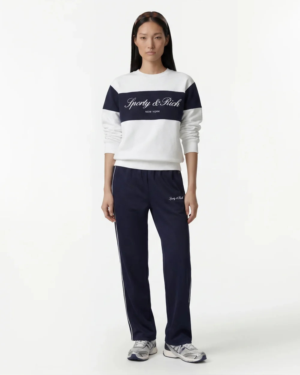 SIGNATURE LOGO RETRO TRACK PANT / DARK NAVY/WHITE - Image 2