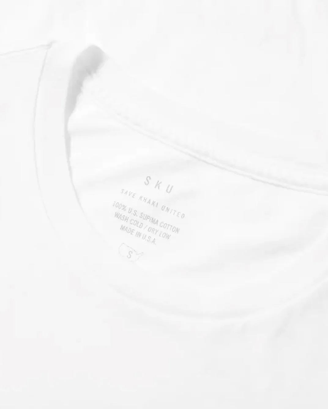 S/S SUPIMA CREW TEE / WHITE - Image 4