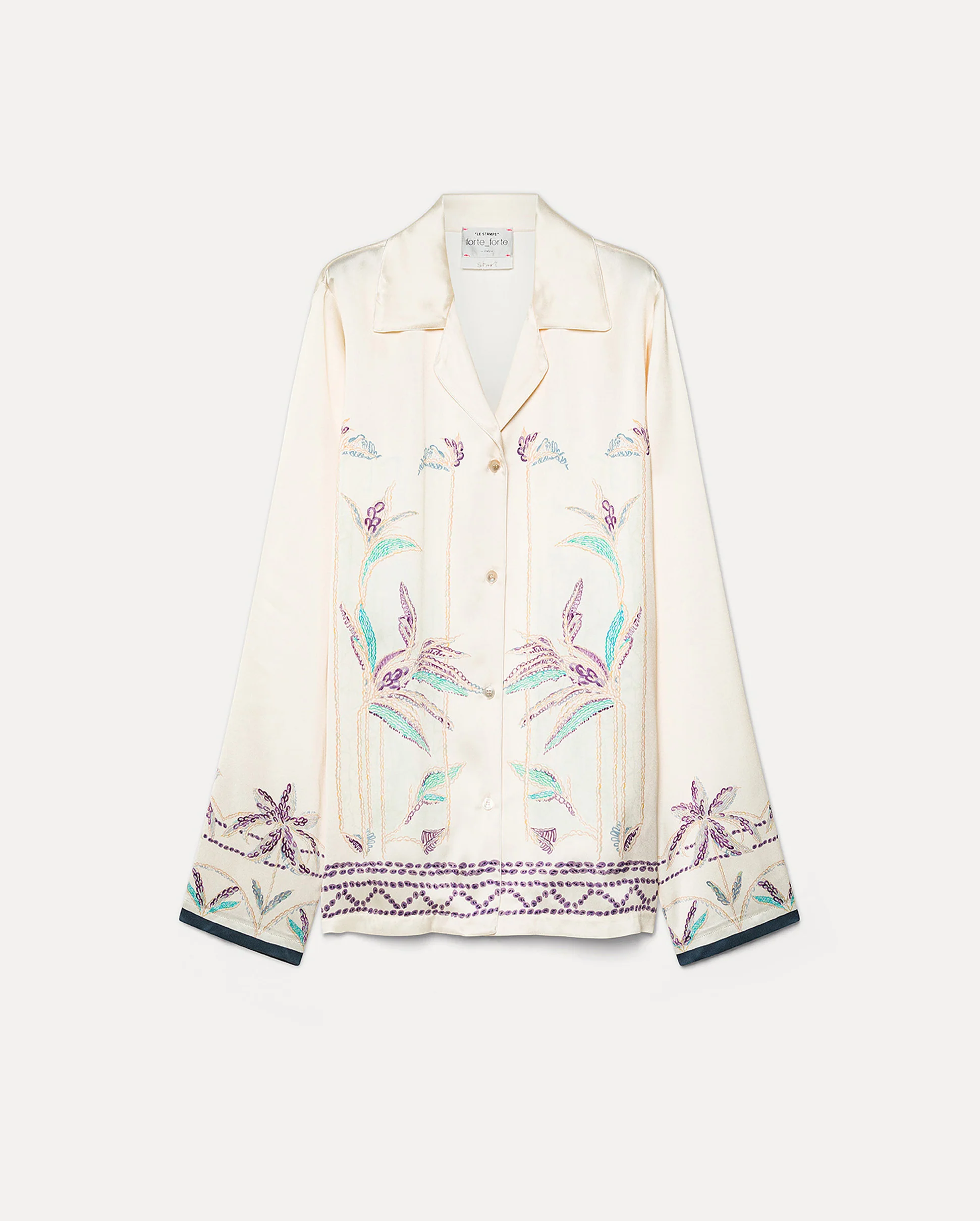 SOGNI PRINT PAJAMA SHIRT / AVORIO - Image 6