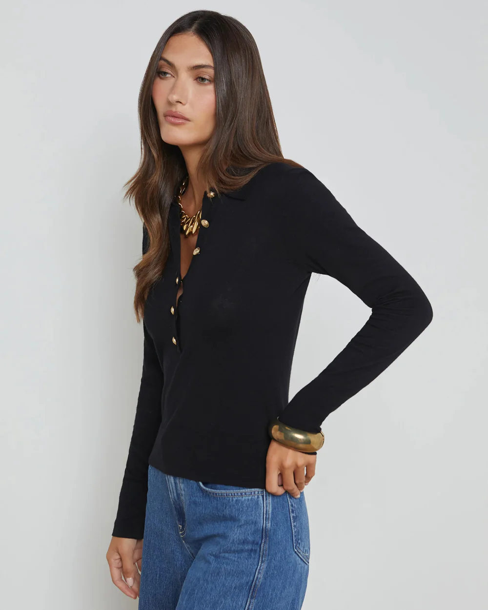 STERLING SWEATER / BLACK  GOLD - Image 3