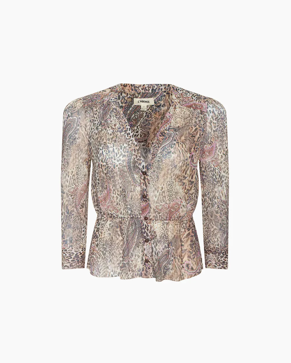 SURI TOP / TAN/MAUVE VALENCIA LEOPARD - Image 6