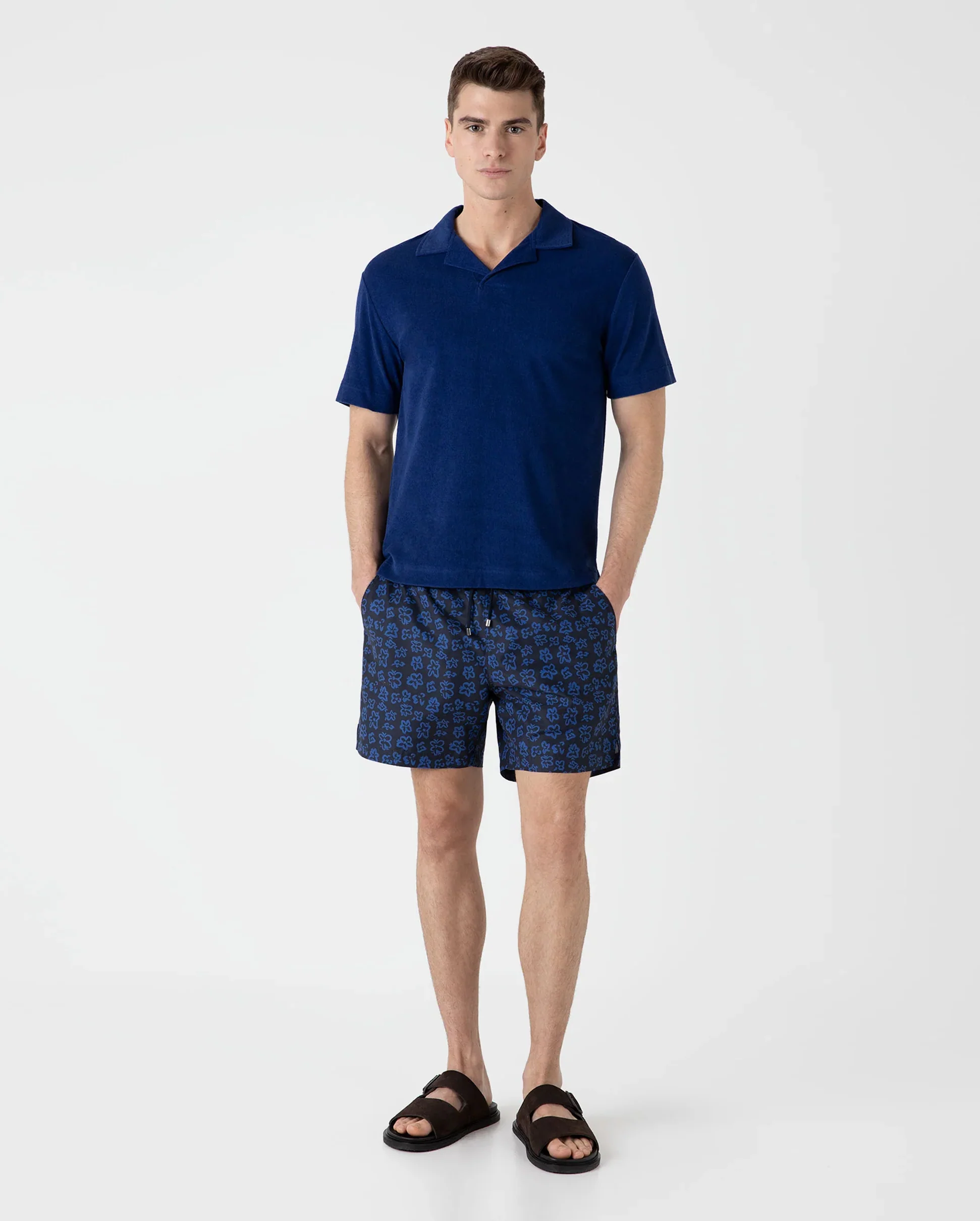 SWIM SHORT / PAINTED FLOWER PRINT - Image 2