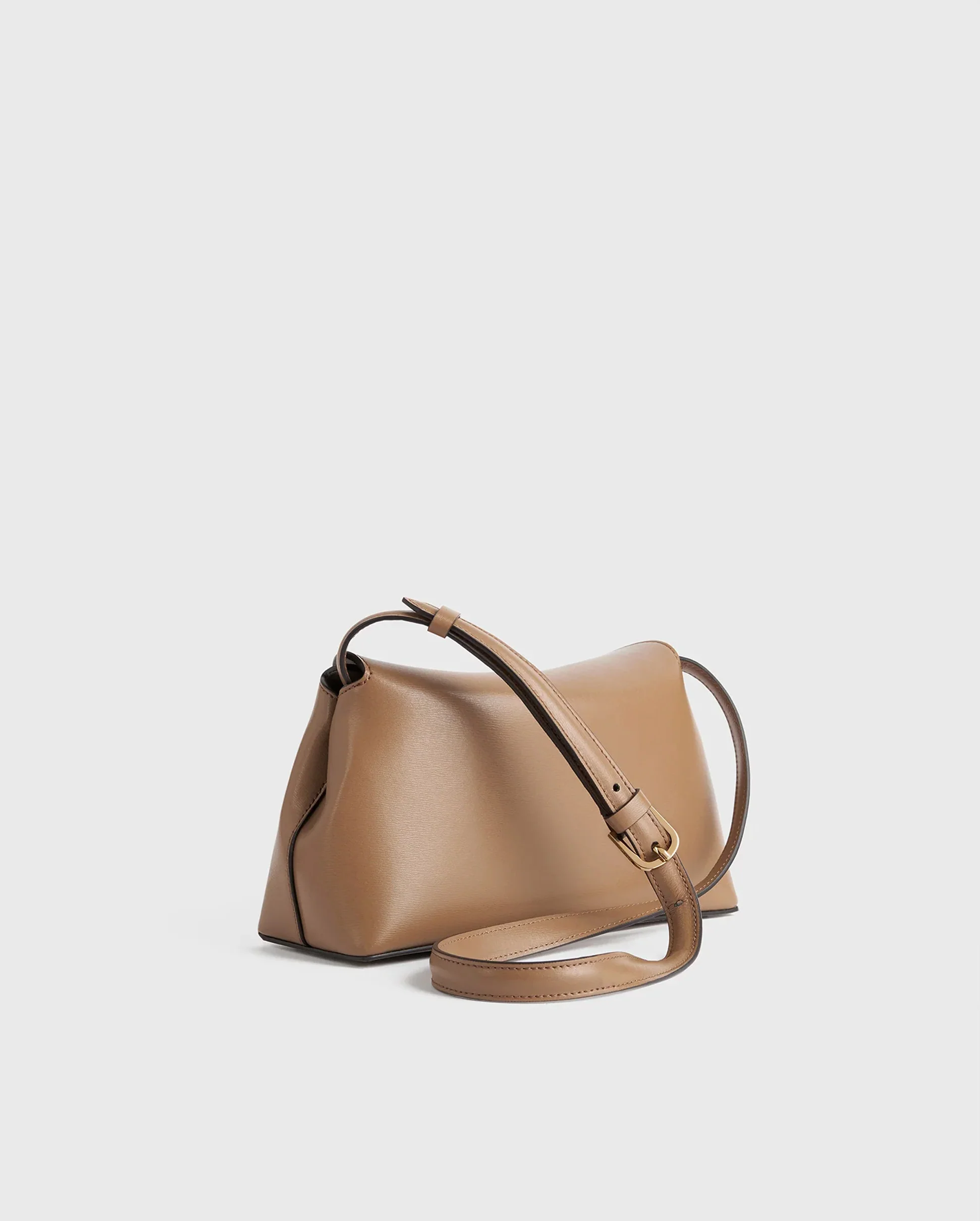 T-LOCK LEATHER CLUTCH / CAMEL - Image 4