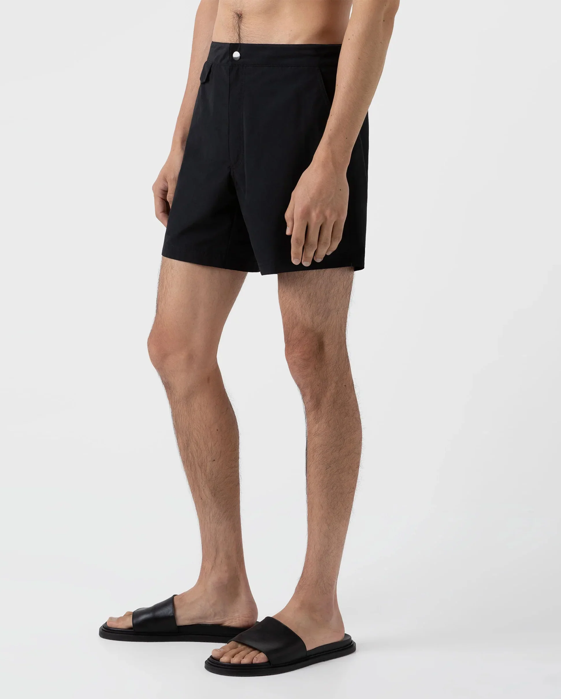 TAILORED SWIM SHORTS / BLACK - Image 4