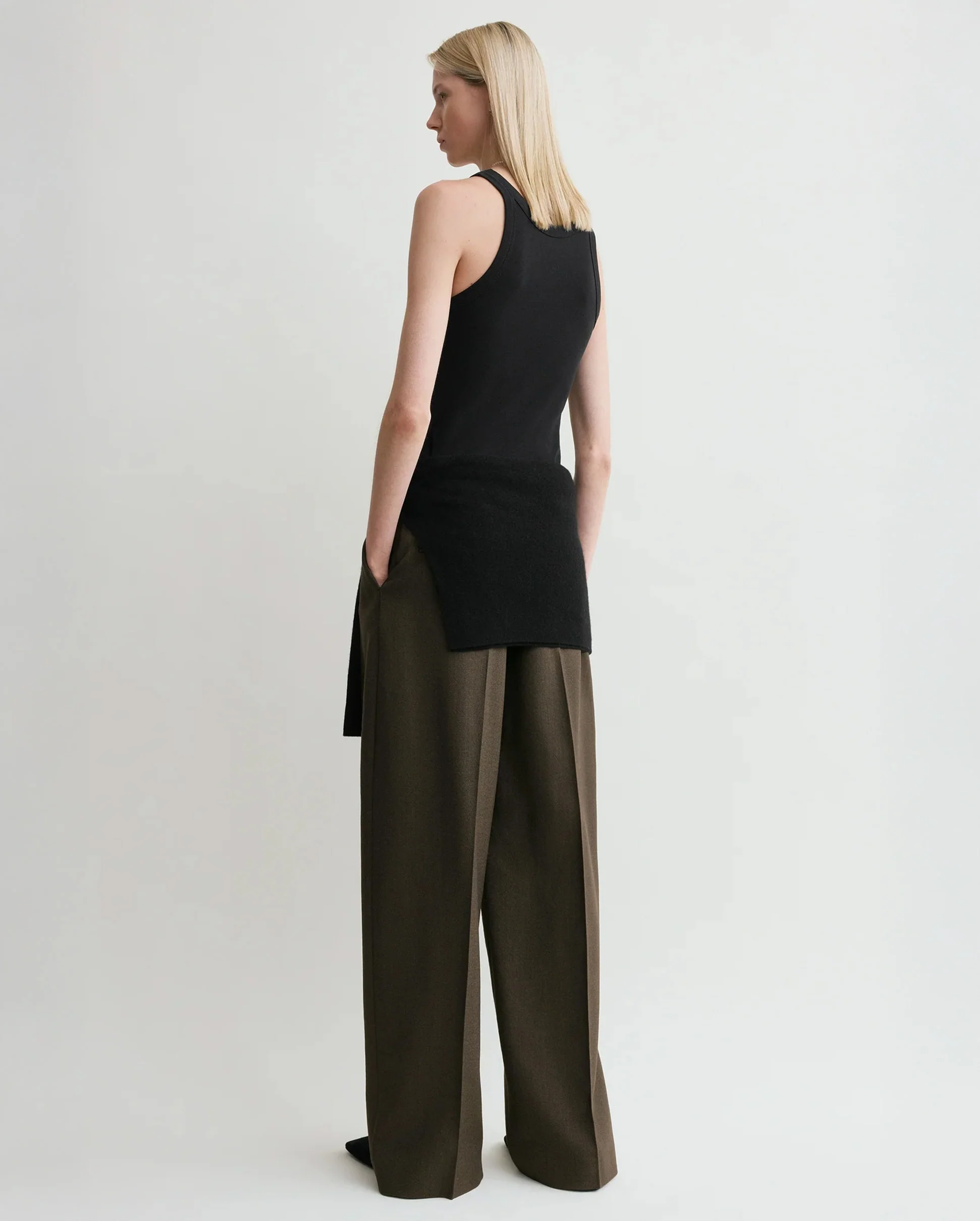 CURVED RIB TANK / BLACK - Image 3