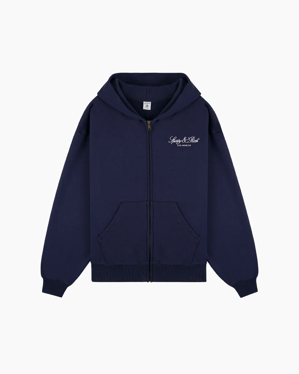 VENDOME LA EMBROIDERED ZIP HOODIE / DARK NAVY - Image 4