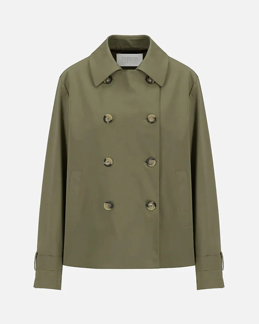 WOMEN CROPPED TRENCH LIGHT TECHNIC / HUNTING GREEN - Image 6